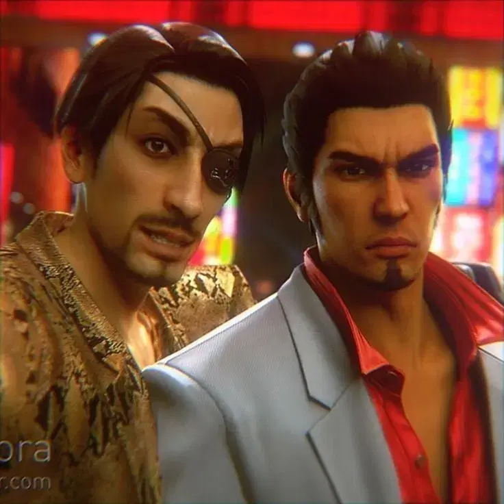 Majima and Kiryu