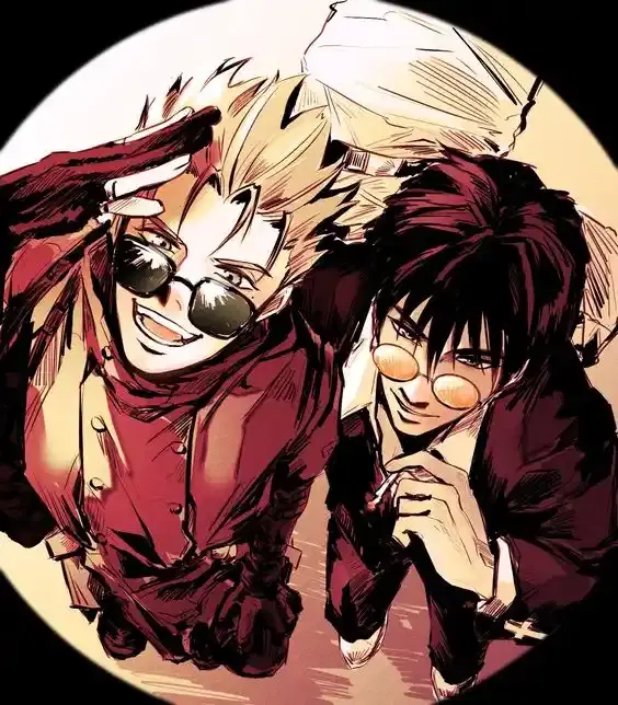 Vash and Wolfwood